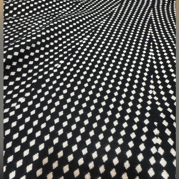 MAX STUDIO Printed Black Polka Dot mini Skirt Knit Flair Size Med/Large Holiday - Picture 8 of 12
